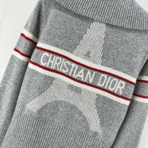 Replica Christian Dior Sweaters Long Sleeved For Women #1264209 $102.00 USD for Wholesale