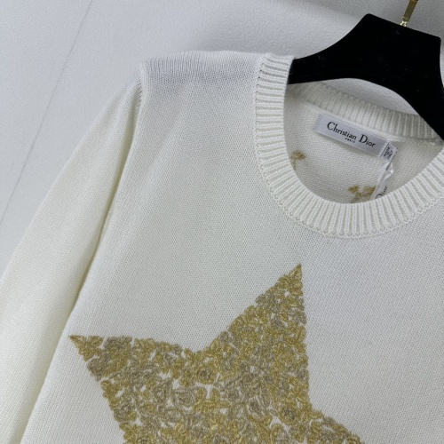 Replica Christian Dior Sweaters Long Sleeved For Women #1264216 $96.00 USD for Wholesale