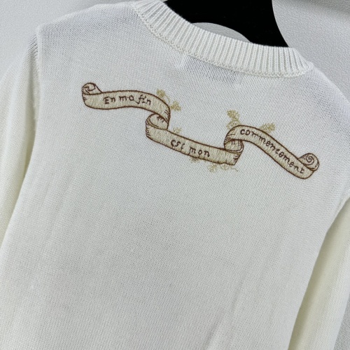 Replica Christian Dior Sweaters Long Sleeved For Women #1264216 $96.00 USD for Wholesale