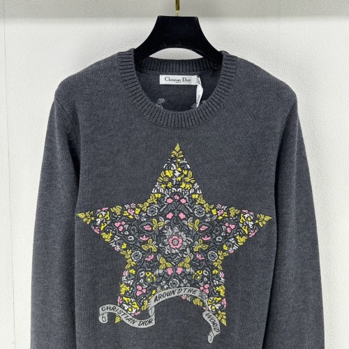 Replica Christian Dior Sweaters Long Sleeved For Women #1264217 $96.00 USD for Wholesale