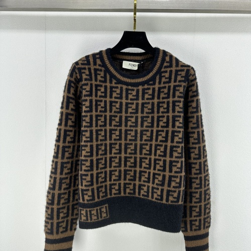 Fendi Sweaters Long Sleeved For Women #1264221 $100.00 USD, Wholesale Replica Fendi Sweaters