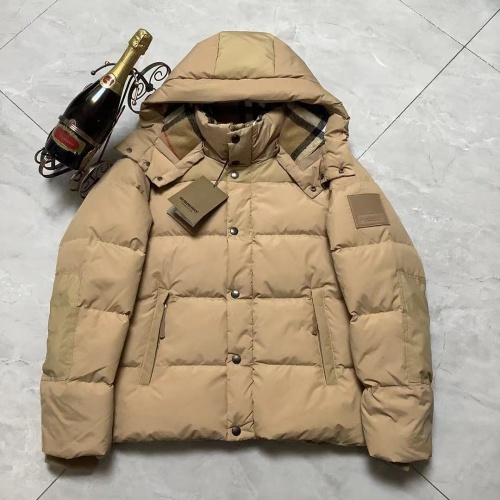 Burberry Down Feather Coat Long Sleeved For Men #1264255 $202.00 USD, Wholesale Replica Burberry Down Feather Coat