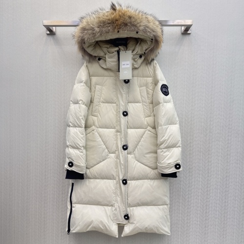 Canada Goose Down Feather Coat Long Sleeved For Women #1264261 $280.99 USD, Wholesale Replica Canada Goose Down Feather Coat