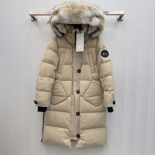 Canada Goose Down Feather Coat Long Sleeved For Women #1264262 $280.99 USD, Wholesale Replica Canada Goose Down Feather Coat