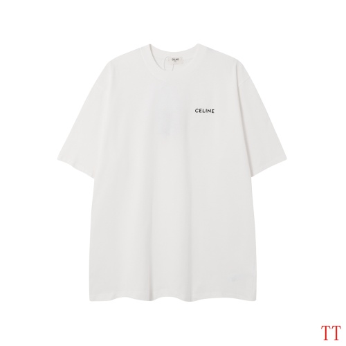 Celine T-Shirts Short Sleeved For Unisex #1264276 $32.00 USD, Wholesale Replica Celine T-Shirts