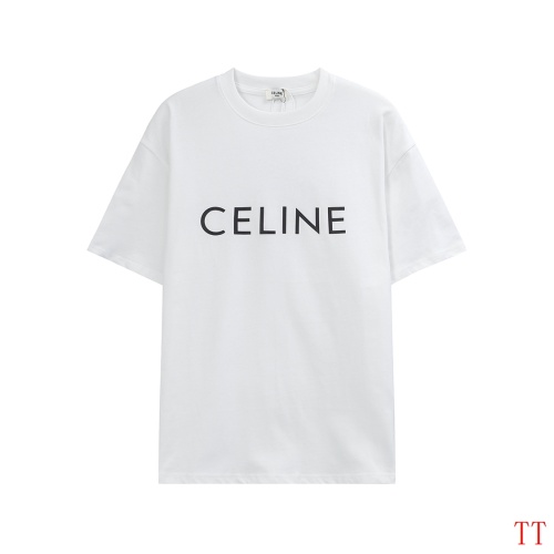 Celine T-Shirts Short Sleeved For Unisex #1264278 $32.00 USD, Wholesale Replica Celine T-Shirts