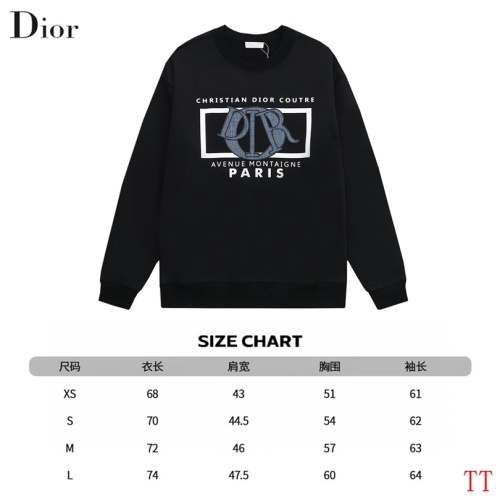 Replica Christian Dior Hoodies Long Sleeved For Unisex #1264296 $56.00 USD for Wholesale