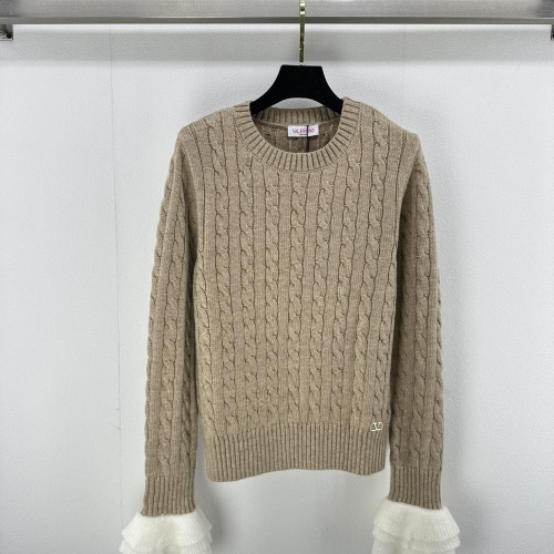 Valentino Sweaters Long Sleeved For Women #1264330 $105.00 USD, Wholesale Replica Valentino Sweaters