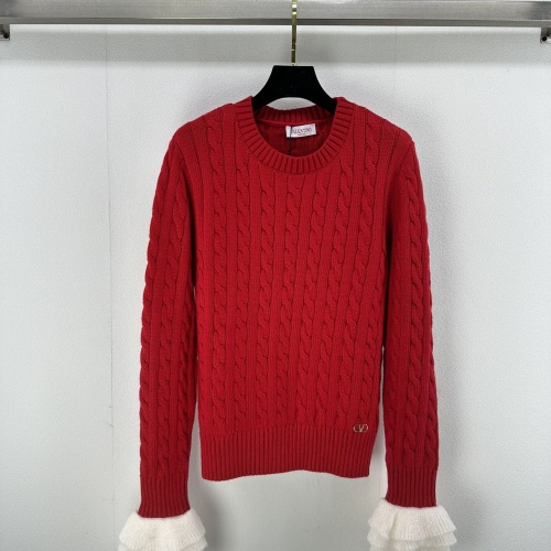 Valentino Sweaters Long Sleeved For Women #1264333 $105.00 USD, Wholesale Replica Valentino Sweaters