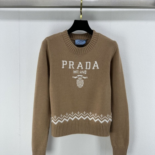 Prada Sweater Long Sleeved For Women #1264335 $92.00 USD, Wholesale Replica Prada Sweater