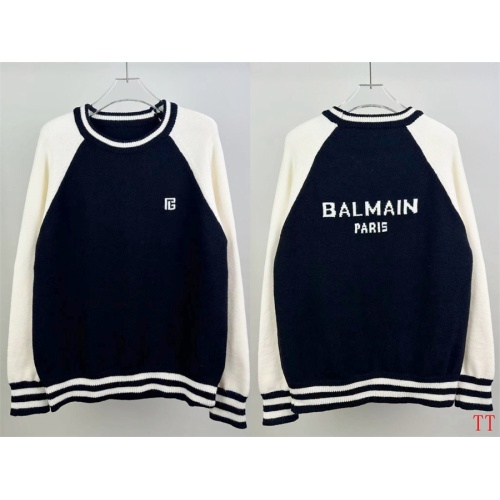 Balmain Sweaters Long Sleeved For Unisex #1264341 $48.00 USD, Wholesale Replica Balmain Sweaters