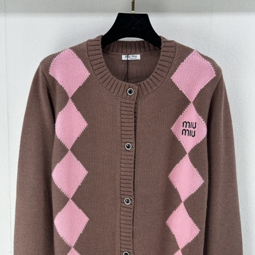 Replica MIU MIU Sweater Long Sleeved For Women #1264344 $96.00 USD for Wholesale