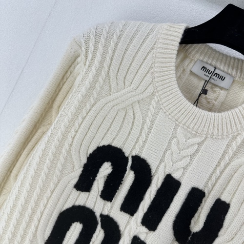 Replica MIU MIU Sweater Long Sleeved For Women #1264347 $96.00 USD for Wholesale