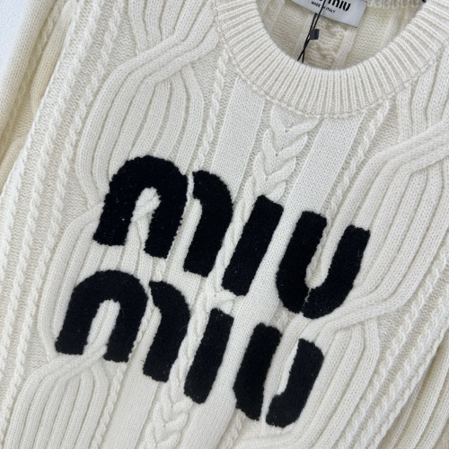 Replica MIU MIU Sweater Long Sleeved For Women #1264347 $96.00 USD for Wholesale