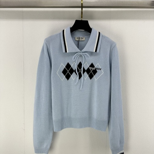 MIU MIU Sweater Long Sleeved For Women #1264353 $96.00 USD, Wholesale Replica MIU MIU Sweater