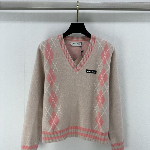 MIU MIU Sweater Long Sleeved For Women #1264358 $96.00 USD, Wholesale Replica MIU MIU Sweater