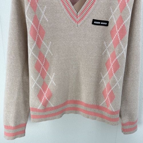 Replica MIU MIU Sweater Long Sleeved For Women #1264358 $96.00 USD for Wholesale