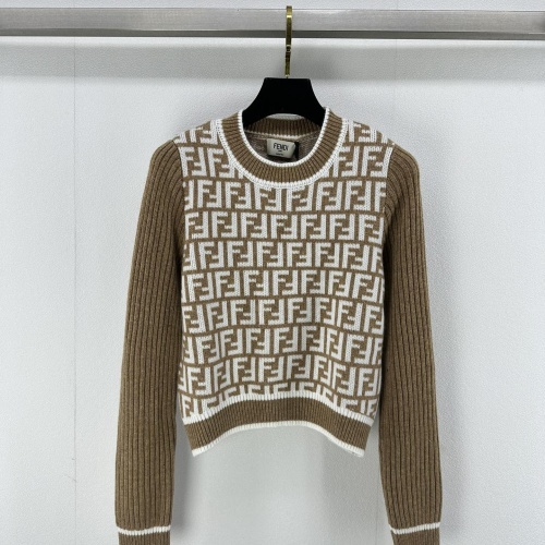 Fendi Sweaters Long Sleeved For Women #1264363 $92.00 USD, Wholesale Replica Fendi Sweaters