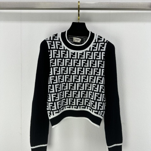 Fendi Sweaters Long Sleeved For Women #1264366 $92.00 USD, Wholesale Replica Fendi Sweaters