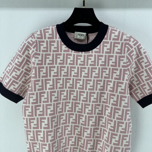 Replica Fendi Sweaters Short Sleeved For Women #1264369 $92.00 USD for Wholesale