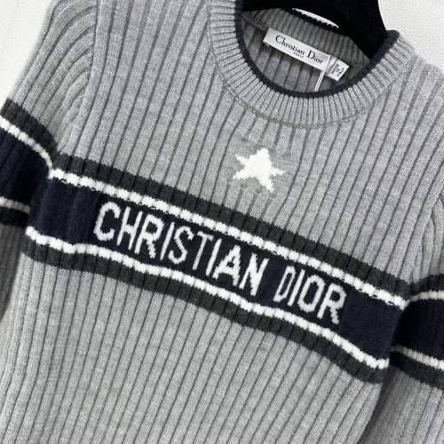 Replica Christian Dior Sweaters Long Sleeved For Women #1264393 $96.00 USD for Wholesale