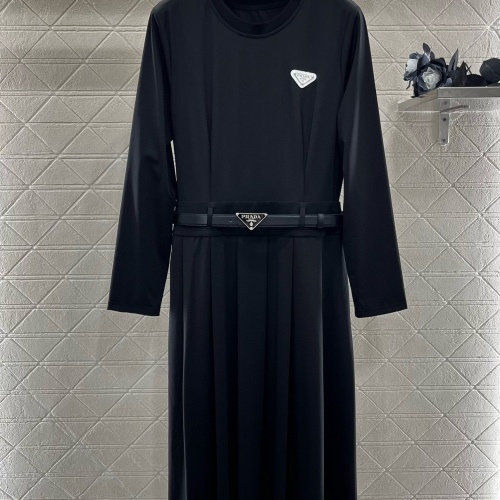 Prada Dresses Long Sleeved For Women #1264425 $80.00 USD, Wholesale Replica Prada Dresses