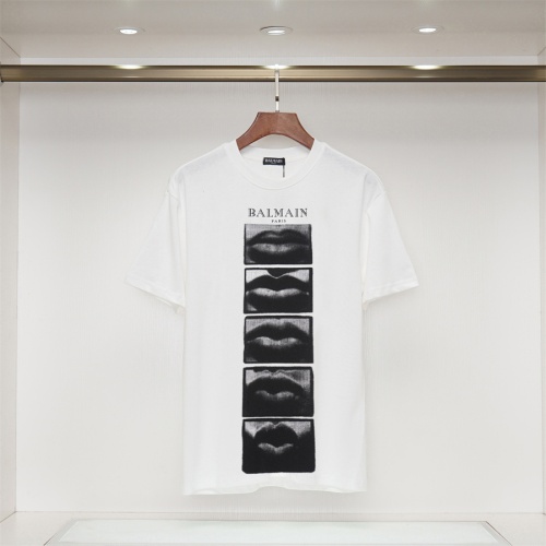 Balmain T-Shirts Short Sleeved For Unisex #1264468 $34.00 USD, Wholesale Replica Balmain T-Shirts