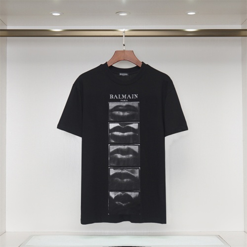 Balmain T-Shirts Short Sleeved For Unisex #1264469 $34.00 USD, Wholesale Replica Balmain T-Shirts