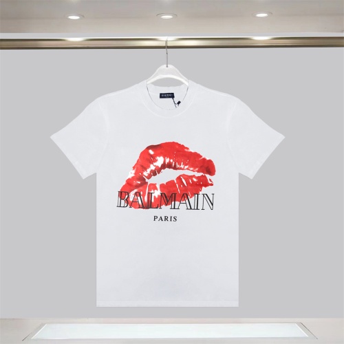 Balmain T-Shirts Short Sleeved For Unisex #1264470 $32.00 USD, Wholesale Replica Balmain T-Shirts