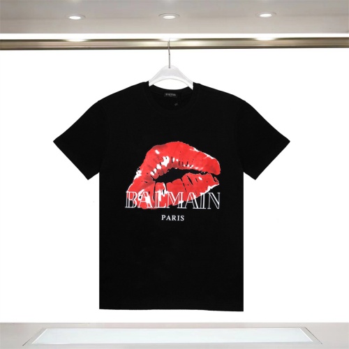 Balmain T-Shirts Short Sleeved For Unisex #1264471 $32.00 USD, Wholesale Replica Balmain T-Shirts