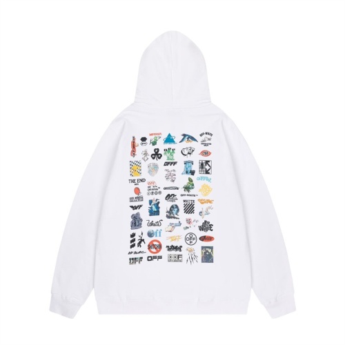 Off-White Hoodies Long Sleeved For Unisex #1264555 $56.00 USD, Wholesale Replica Off-White Hoodies