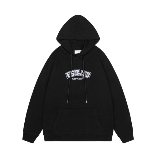 Replica Off-White Hoodies Long Sleeved For Unisex #1264556 $56.00 USD for Wholesale