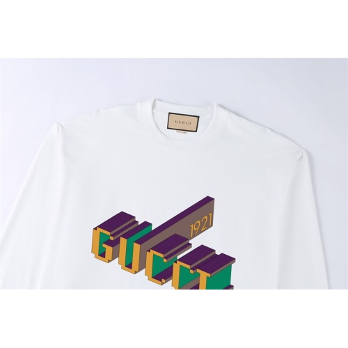 Replica Gucci T-Shirts Long Sleeved For Unisex #1264595 $56.00 USD for Wholesale