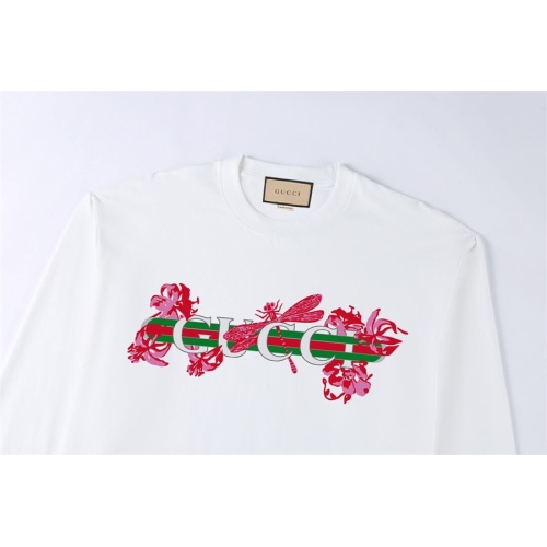 Replica Gucci T-Shirts Long Sleeved For Unisex #1264599 $56.00 USD for Wholesale