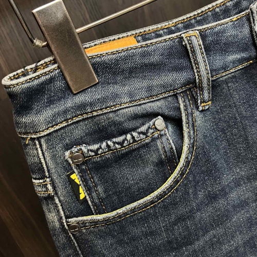 Replica Fendi Jeans For Men #1264633 $88.00 USD for Wholesale