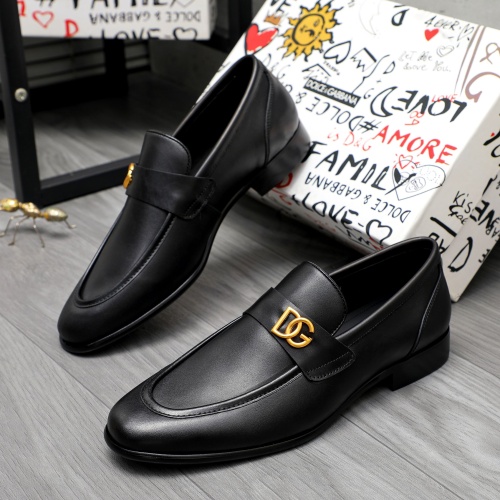 Dolce &amp; Gabbana D&amp;G Leather Shoes For Men #1264774 $82.00 USD, Wholesale Replica Dolce &amp; Gabbana D&amp;G Leather Shoes