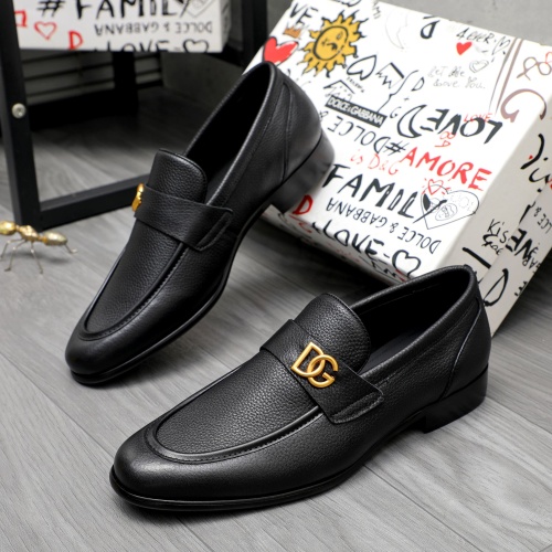 Dolce &amp; Gabbana D&amp;G Leather Shoes For Men #1264776 $82.00 USD, Wholesale Replica Dolce &amp; Gabbana D&amp;G Leather Shoes