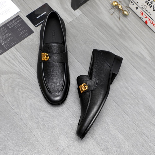 Replica Dolce & Gabbana D&G Leather Shoes For Men #1264776 $82.00 USD for Wholesale