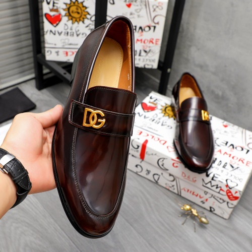 Replica Dolce & Gabbana D&G Leather Shoes For Men #1264782 $82.00 USD for Wholesale