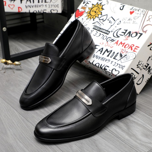 Dolce &amp; Gabbana D&amp;G Leather Shoes For Men #1264789 $82.00 USD, Wholesale Replica Dolce &amp; Gabbana D&amp;G Leather Shoes