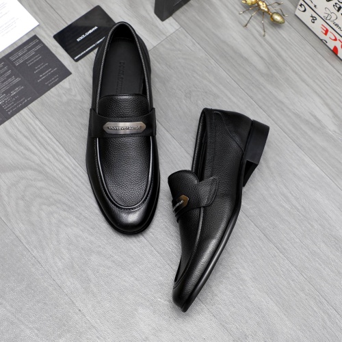 Replica Dolce & Gabbana D&G Leather Shoes For Men #1264790 $82.00 USD for Wholesale