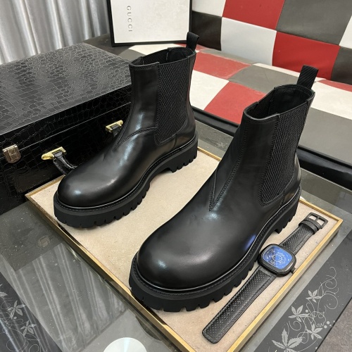 Replica Gucci Boots For Men #1264843 $102.00 USD for Wholesale