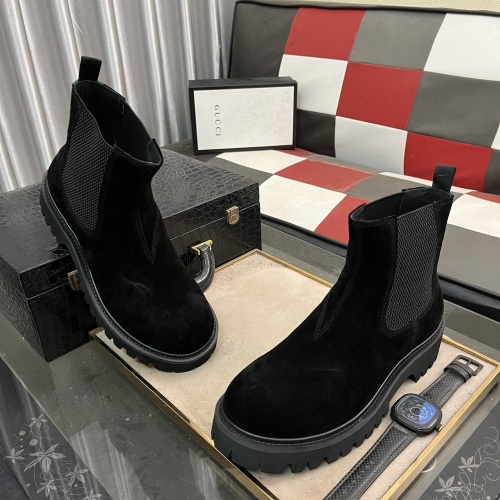 Replica Gucci Boots For Men #1264845 $102.00 USD for Wholesale