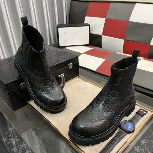 Replica Gucci Boots For Men #1264846 $102.00 USD for Wholesale