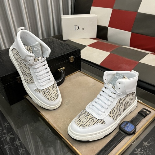 Replica Christian Dior High Top Shoes For Men #1264891 $80.00 USD for Wholesale