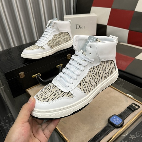 Replica Christian Dior High Top Shoes For Men #1264891 $80.00 USD for Wholesale