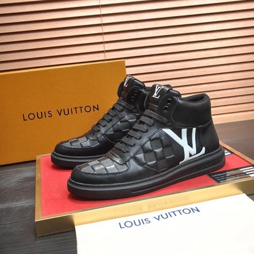 Louis Vuitton High Tops Shoes For Men #1264986 $88.00 USD, Wholesale Replica Louis Vuitton High Tops Shoes