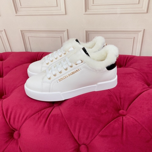 Replica Dolce & Gabbana D&G Casual Shoes For Women #1265077 $105.00 USD for Wholesale