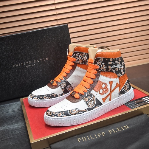 Philipp Plein PP High Tops Shoes For Men #1265113 $105.00 USD, Wholesale Replica Philipp Plein PP High Tops Shoes