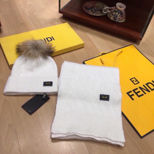 Fendi Hat and Scarf Set #1265144 $52.00 USD, Wholesale Replica Fendi Hat and Scarf and Glove Set